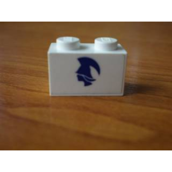 Brick 1 x 2 with Blue Britannia Logo Left Pattern (Sticker) - Set 1599