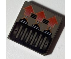 Tile 2 x 2 with 3 Red Arrows Pattern
