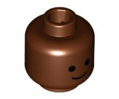 Minifigure, Head Standard Grin Pattern - Blocked Open Stud