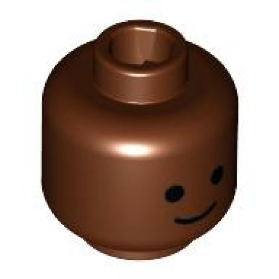 Minifigure, Head Standard Grin Pattern - Blocked Open Stud
