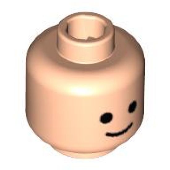 Minifigure, Head Standard Grin Pattern - Blocked Open Stud