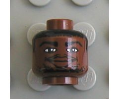 Minifigure, Head NBA Tim Duncan Pattern - Blocked Open Stud