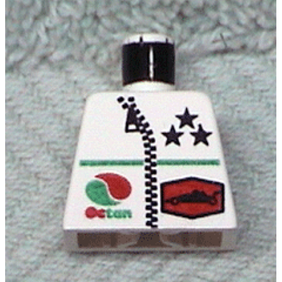 Torso Octan Logo and 3 Stars and Zipper Pattern