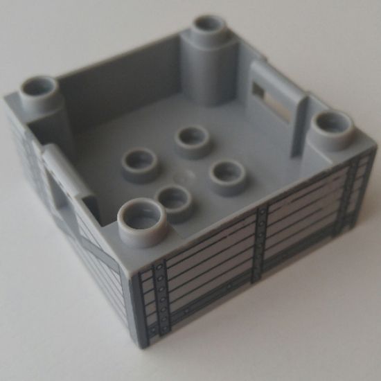 Duplo Container Box 4 x 4 with Studs on Corners with Thomas & Friends Truck Pattern