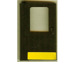 Door 1 x 4 x 5 Train Left with Yellow Stripe Pattern (Sticker) - Set 5542