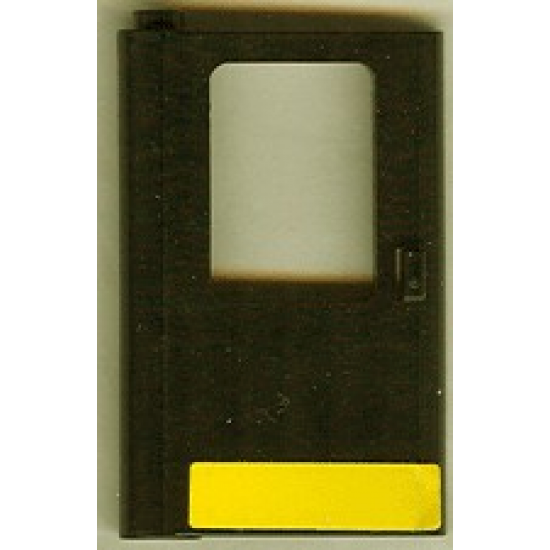 Door 1 x 4 x 5 Train Left with Yellow Stripe Pattern (Sticker) - Set 5542