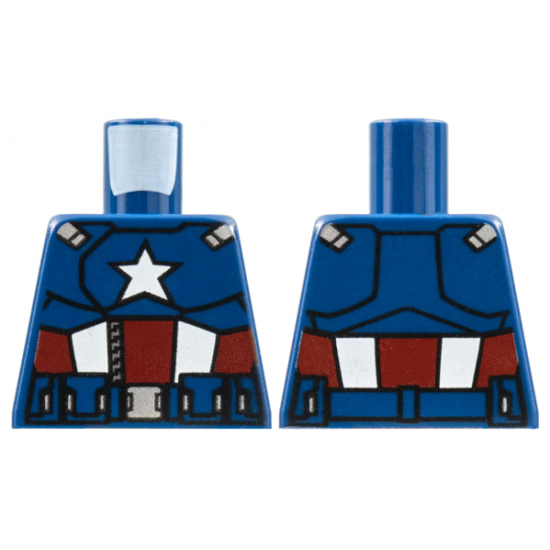 Torso Armor with White Star on Chest Pattern