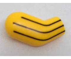 Arm, Right with 3 Black Stripes Pattern