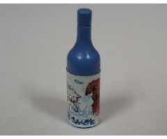 Scala Accessories Bottle Wine, Label with White Cat and Brown Dog Pattern (Sticker) - Set 3110