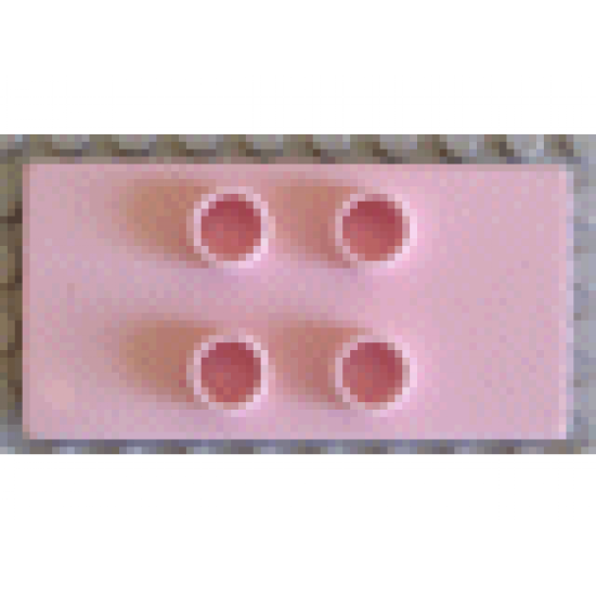 Duplo Tile, Modified 2 x 4 x 1/3 (Thin) with 4 Center Studs