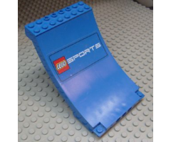 Sports Arena Section / Skateboard Ramp with Lego Sports Pattern (Sticker) - Set 3433
