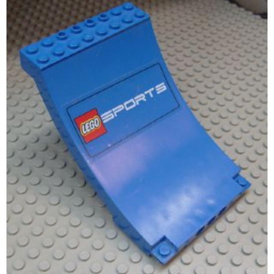 Sports Arena Section / Skateboard Ramp with Lego Sports Pattern (Sticker) - Set 3433