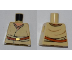 Torso SW Layered Shirt, Brown Belt with Gold Buckle Pattern