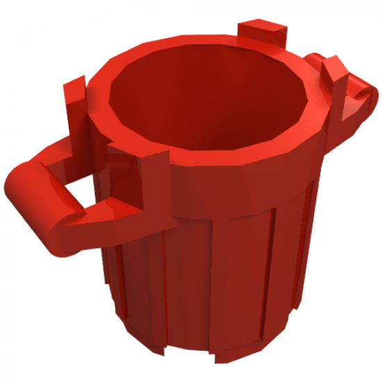 Container Trash Can with 4 Cover Holders