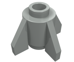 Brick, Round 1 x 1 with Fins