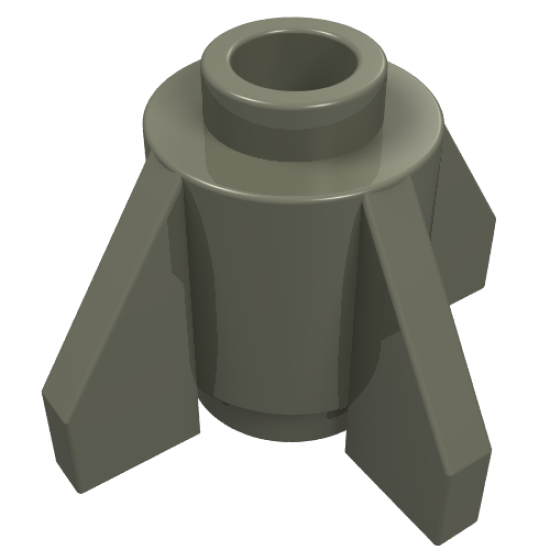 Brick, Round 1 x 1 with Fins