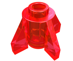 Brick, Round 1 x 1 with Fins