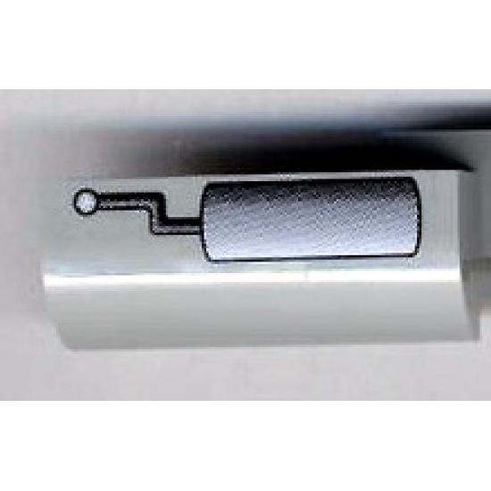 Slope, Curved 2 x 4 x 1 1/3 with Four Recessed Studs with Tank Configuration B Pattern (Sticker) - Sets 10022 / 10025