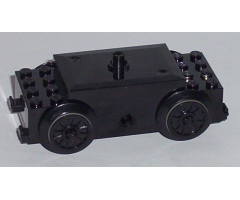 Electric, Train Motor 9V RC Train with Black Axles and Wheels (x1688 / 3706 / 55423c01)