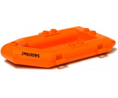 Boat Rubber Raft, Small with 'JM60095' Pattern on Both Sides (Stickers) - Set 60095