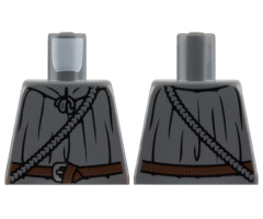 Torso LotR Cloak with Rope and Belt Pattern (Gandalf)