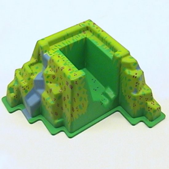 Baseplate, Raised Belville Mountain 22 x 22 x 10 with Flowers and Stream Pattern