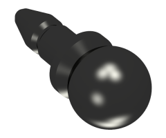 Minifigure, Utensil Microphone (Belville / Tow Ball with Pointed Bar)