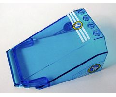 Windscreen 8 x 6 x 3 Wedge with Space Port Pattern on Top and Sides (Stickers) - Set 6453