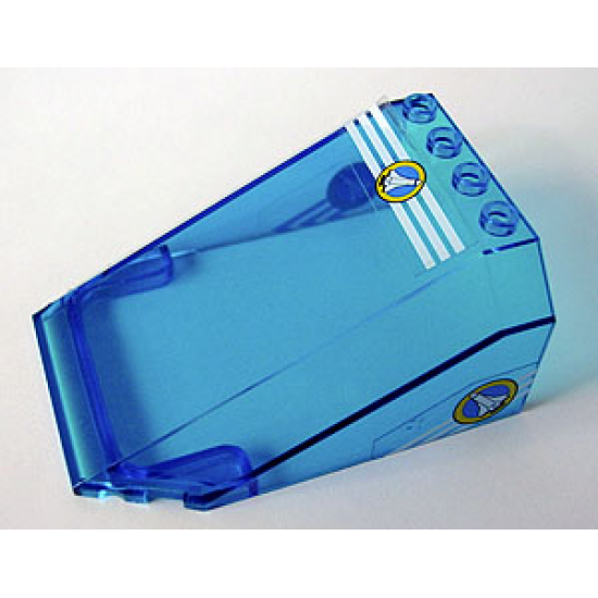 Windscreen 8 x 6 x 3 Wedge with Space Port Pattern on Top and Sides (Stickers) - Set 6453