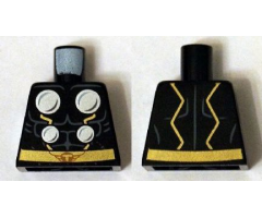 Torso Armor with Silver Circles and Gold Belt Pattern (Thor)