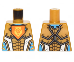 Torso Nexo Knights Armor with Orange Emblem with King Pattern