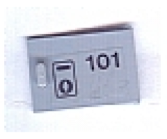 Container Cupboard 2 x 3 x 2 Door with '101' & Keyhole Pattern (Sticker) - Set 6597