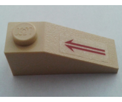 Slope 33 3 x 1 with Split Arrow Pattern (Sticker) - Set 7297