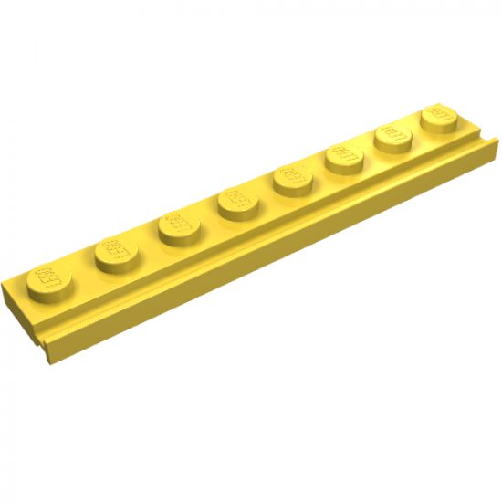 Plate, Modified 1 x 8 with Door Rail