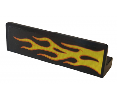 Panel 1 x 4 x 1 with Orange and Yellow Flame Pattern Model Right Side (Sticker) - Set 76167