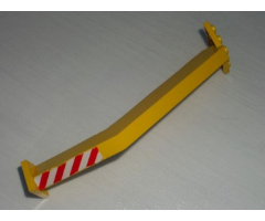 Support Crane Stand Single with Red and White Danger Stripes Pattern (Sticker) - Set 6541