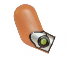 Arm, Right with Silver Gauntlet with Lime Jewel Pattern