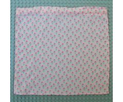 Scala Cloth Shower Curtain with Repeating Flowers Pattern