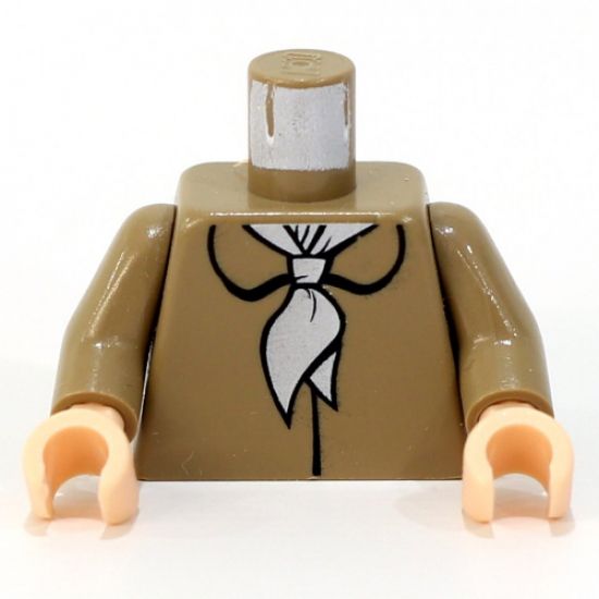 Torso Spider-Man Female Aunt May Blouse Pattern / Dark Tan Arms / Light Nougat Hands