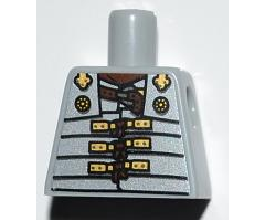 Torso Armor Vest Roman Soldier with Gold Buckles Pattern