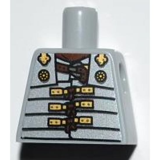 Torso Armor Vest Roman Soldier with Gold Buckles Pattern