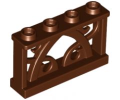 Fence 1 x 4 x 2 Ornamental with 4 Studs