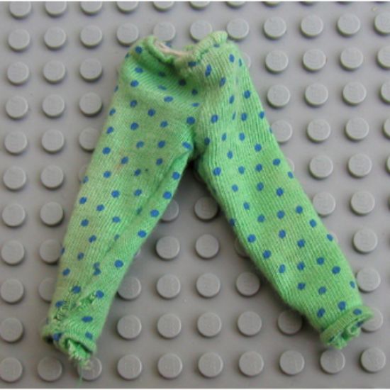 Scala, Figure Accessory Clothes Female Pants with Medium Blue Polka Dots