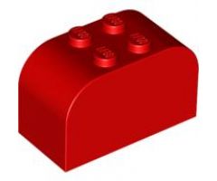 Slope, Curved 4 x 2 x 2 Double with Four Studs