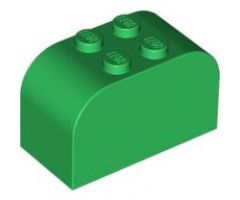 Slope, Curved 4 x 2 x 2 Double with Four Studs