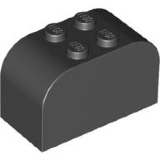 Slope, Curved 4 x 2 x 2 Double with Four Studs