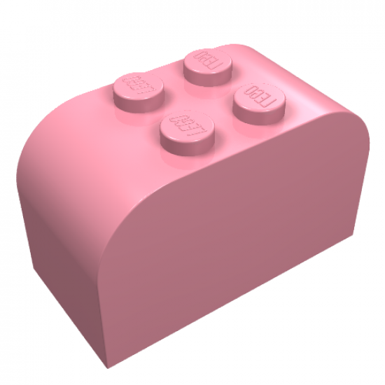 Slope, Curved 4 x 2 x 2 Double with Four Studs