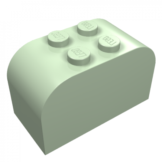 Slope, Curved 4 x 2 x 2 Double with Four Studs