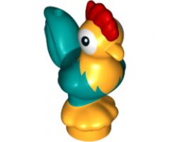 Chicken, Moana with Dark Turquoise Tail Feathers (Heihei)
