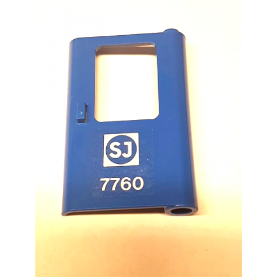 Door 1 x 4 x 5 Train Right with Swedish Train Logo and '7760' Pattern (Sticker) - Set 7760